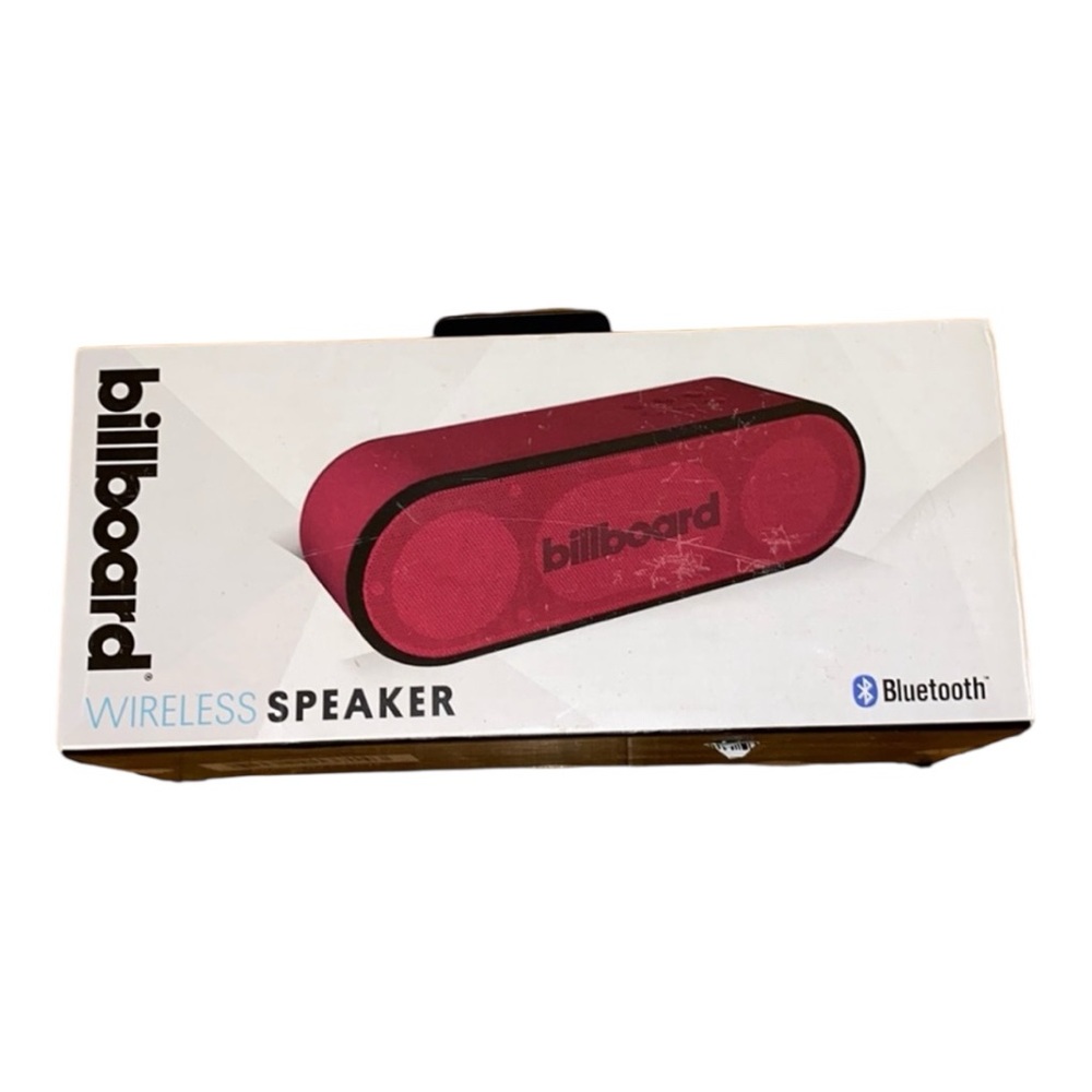 Billboard Bluetooth Speaker  - Wireless - RED -NWT